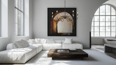 Claudelle 6 Light Chandelier Matte Black + Modern Gold