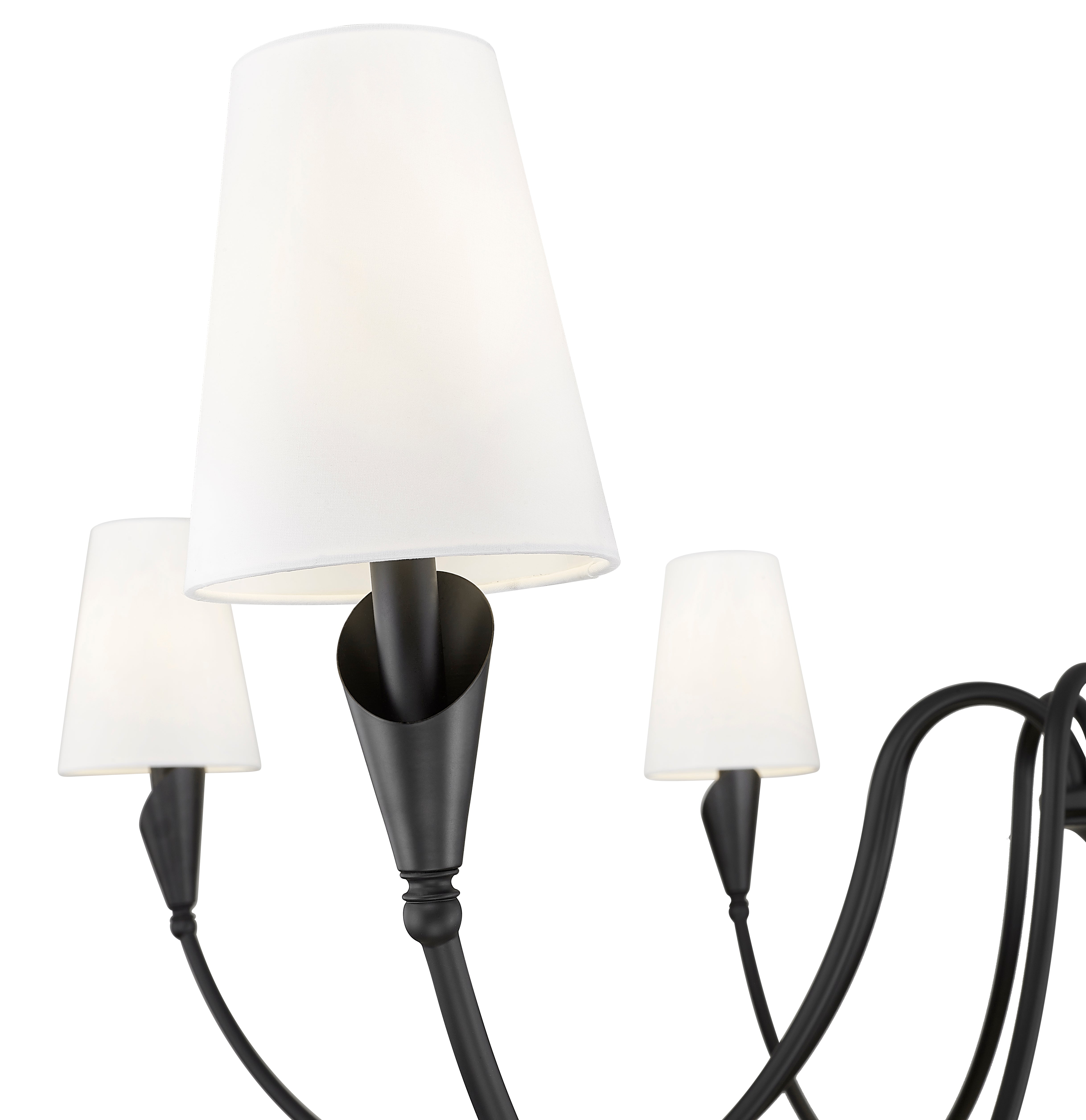 Claudelle 8 Light Chandelier Matte Black
