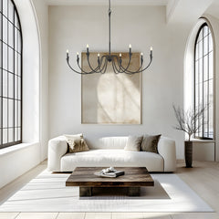 Claudelle 8 Light Chandelier Matte Black
