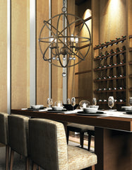 Acadia 5 Light Chandelier Golden Bronze