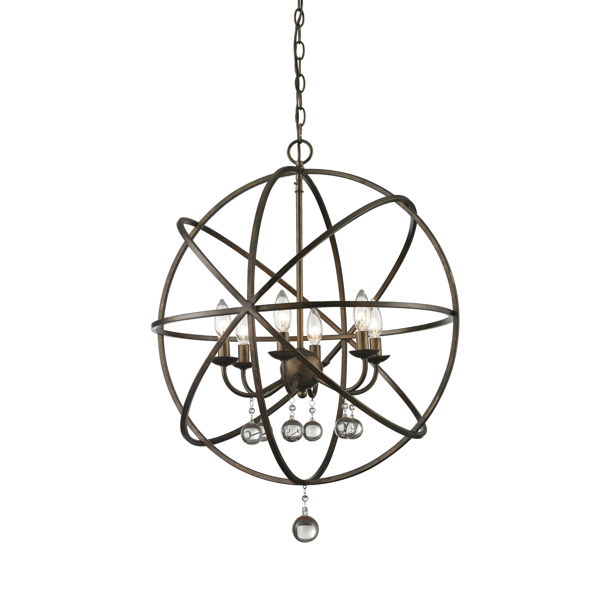 Acadia 6 Light Chandelier Golden Bronze
