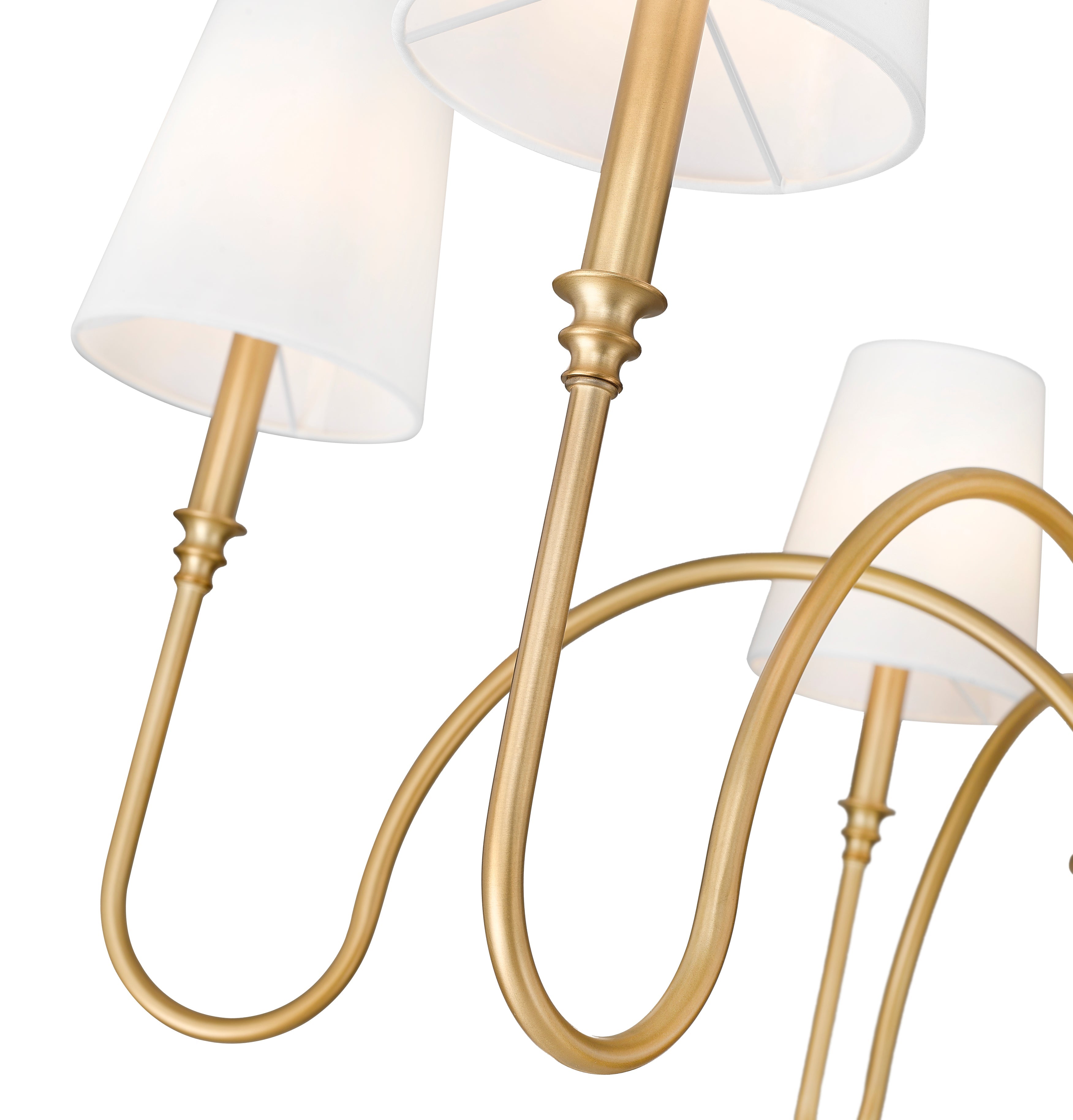 Jisele 6 Light Chandelier Rubbed Brass