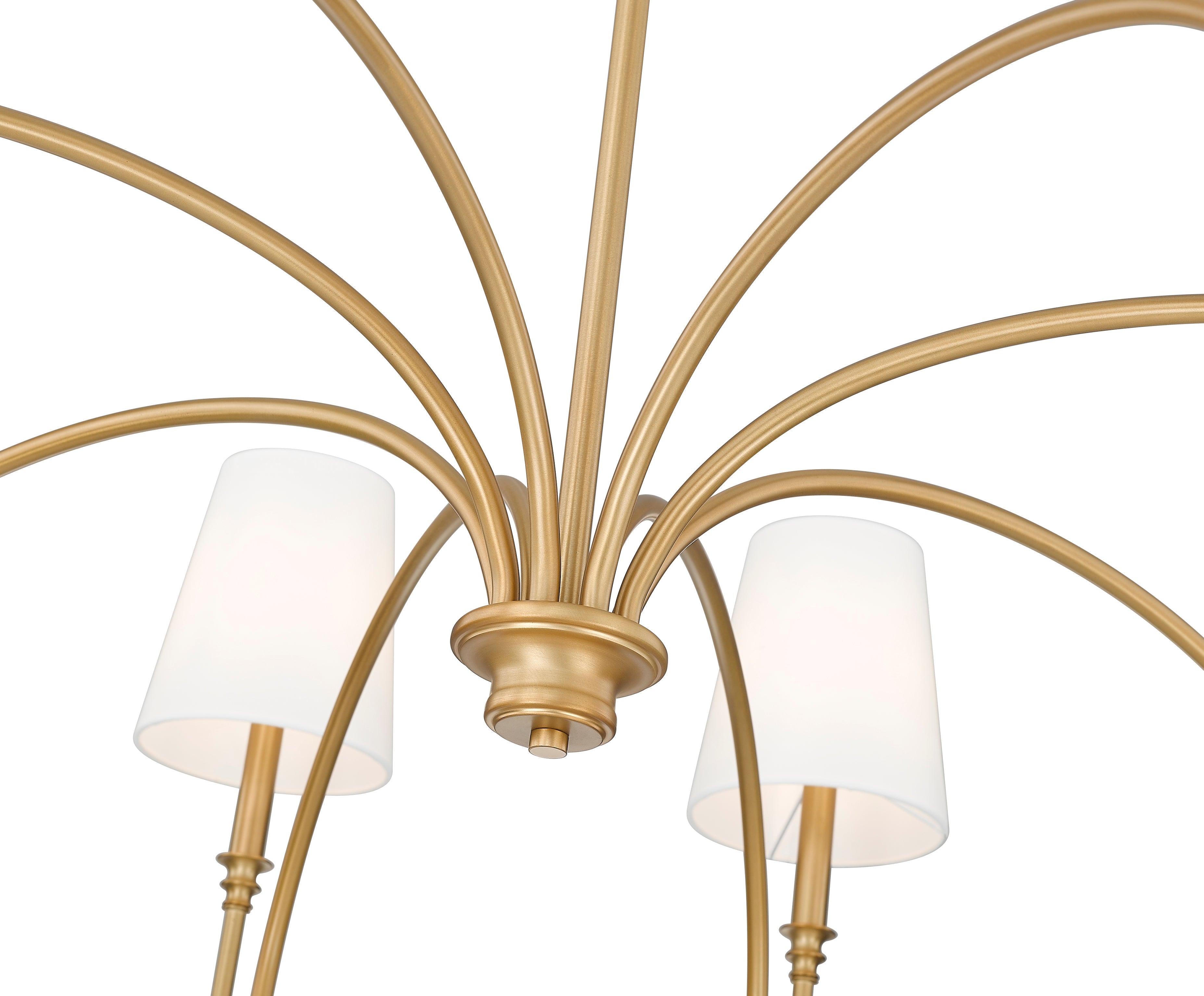 Jisele 8 Light Chandelier Rubbed Brass