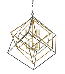 Euclid 10 Light Chandelier Olde Brass + Bronze