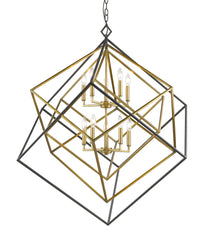 Euclid 10 Light Chandelier Olde Brass + Bronze