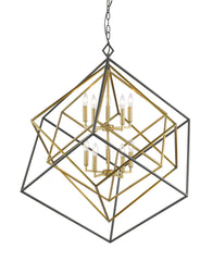 Euclid 10 Light Chandelier Olde Brass + Bronze