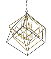 Euclid 10 Light Chandelier Olde Brass + Bronze