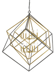 Euclid 12 Light Chandelier Olde Brass + Bronze