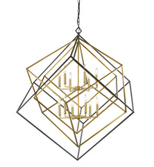 Euclid 12 Light Chandelier Olde Brass + Bronze