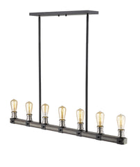 Kirkland 7 Light Linear Chandelier Ashen Barnboard