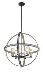 Kirkland 6 Light Chandelier Ashen Barnboard