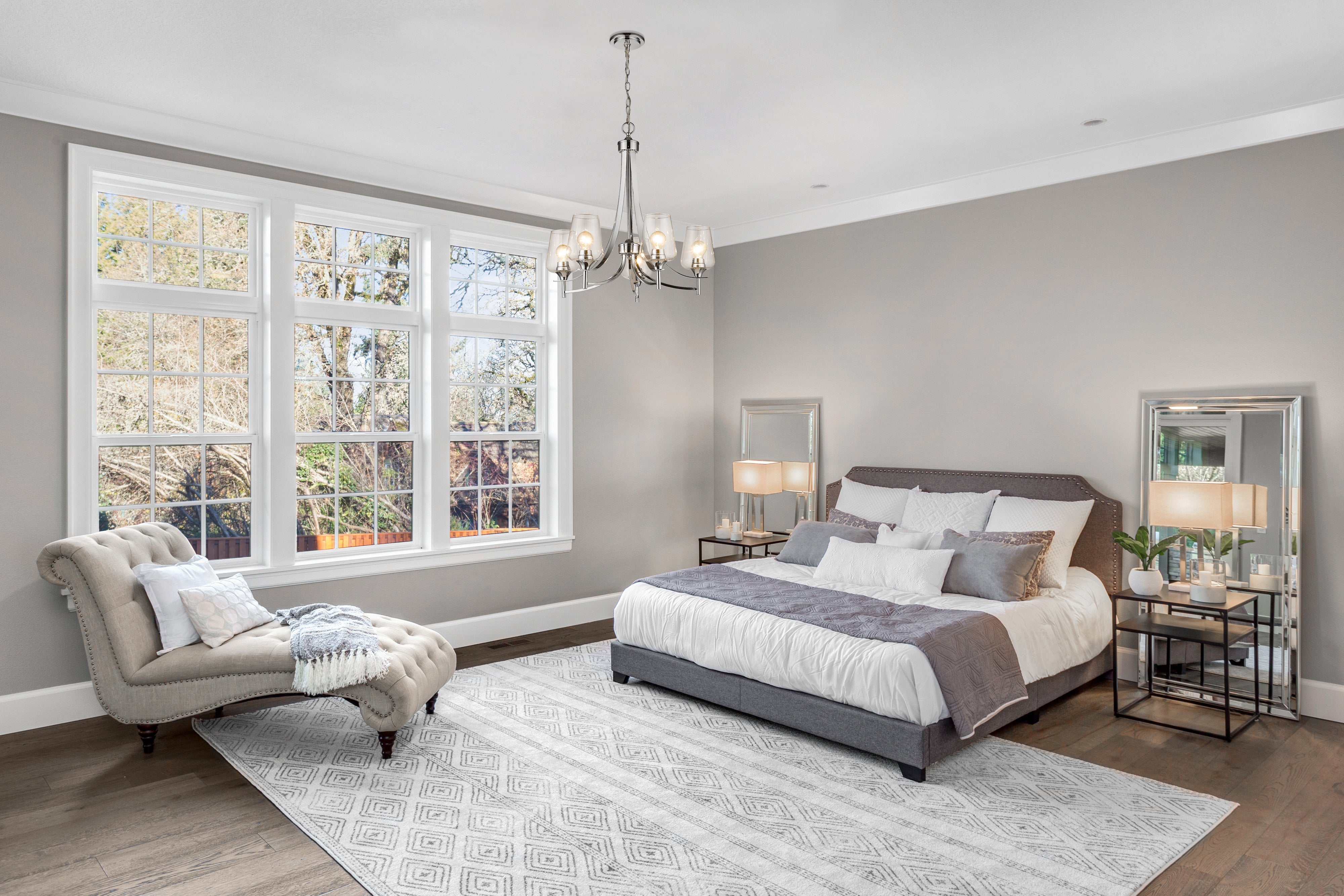 Joliet 5 Light Chandelier Chrome