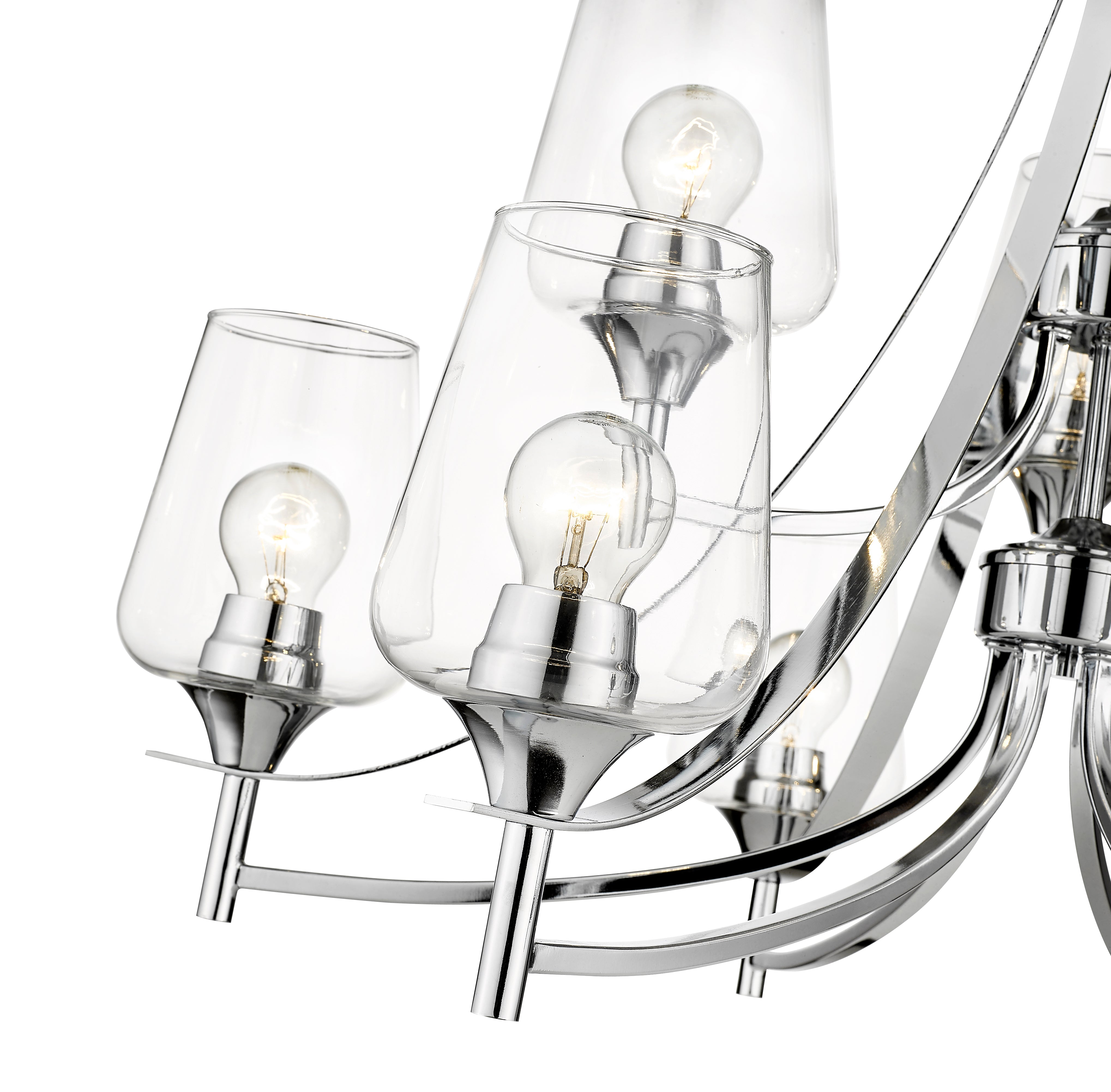 Joliet 9 Light Chandelier Chrome