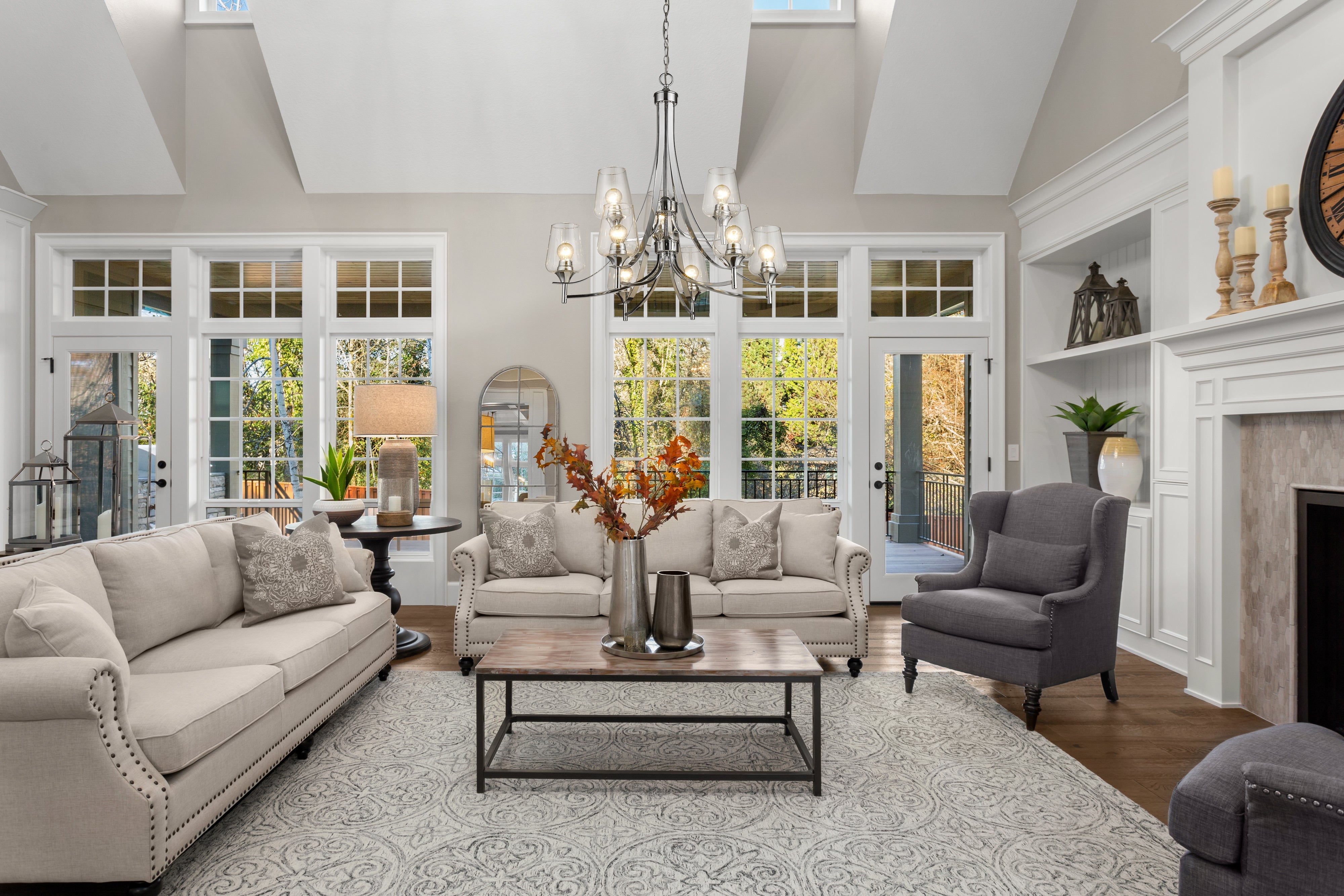 Joliet 9 Light Chandelier Chrome