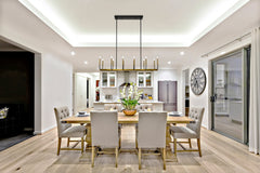 Haylie 12 Light Linear Chandelier Matte Black + Olde Brass