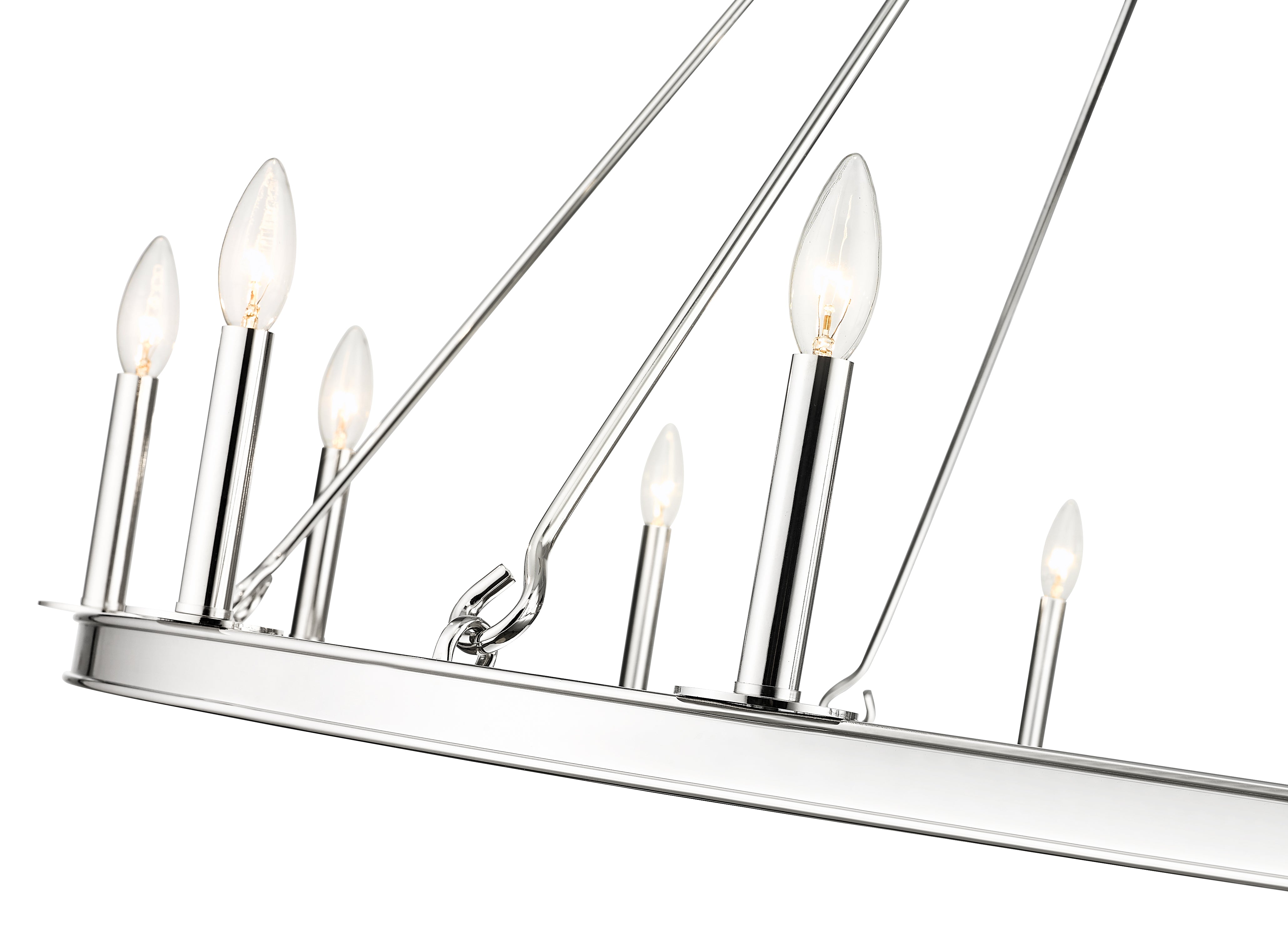 Barclay 12 Light Chandelier Polished Nickel