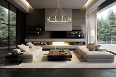 Barclay 12 Light Chandelier Rubbed Brass