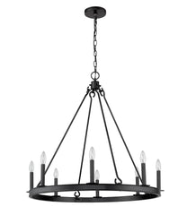 Barclay 8 Light Chandelier Matte Black