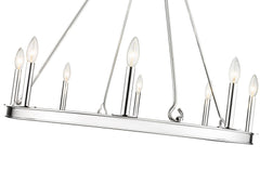 Barclay 8 Light Chandelier Polished Nickel