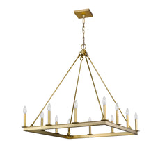 Barclay 12 Light Chandelier Olde Brass