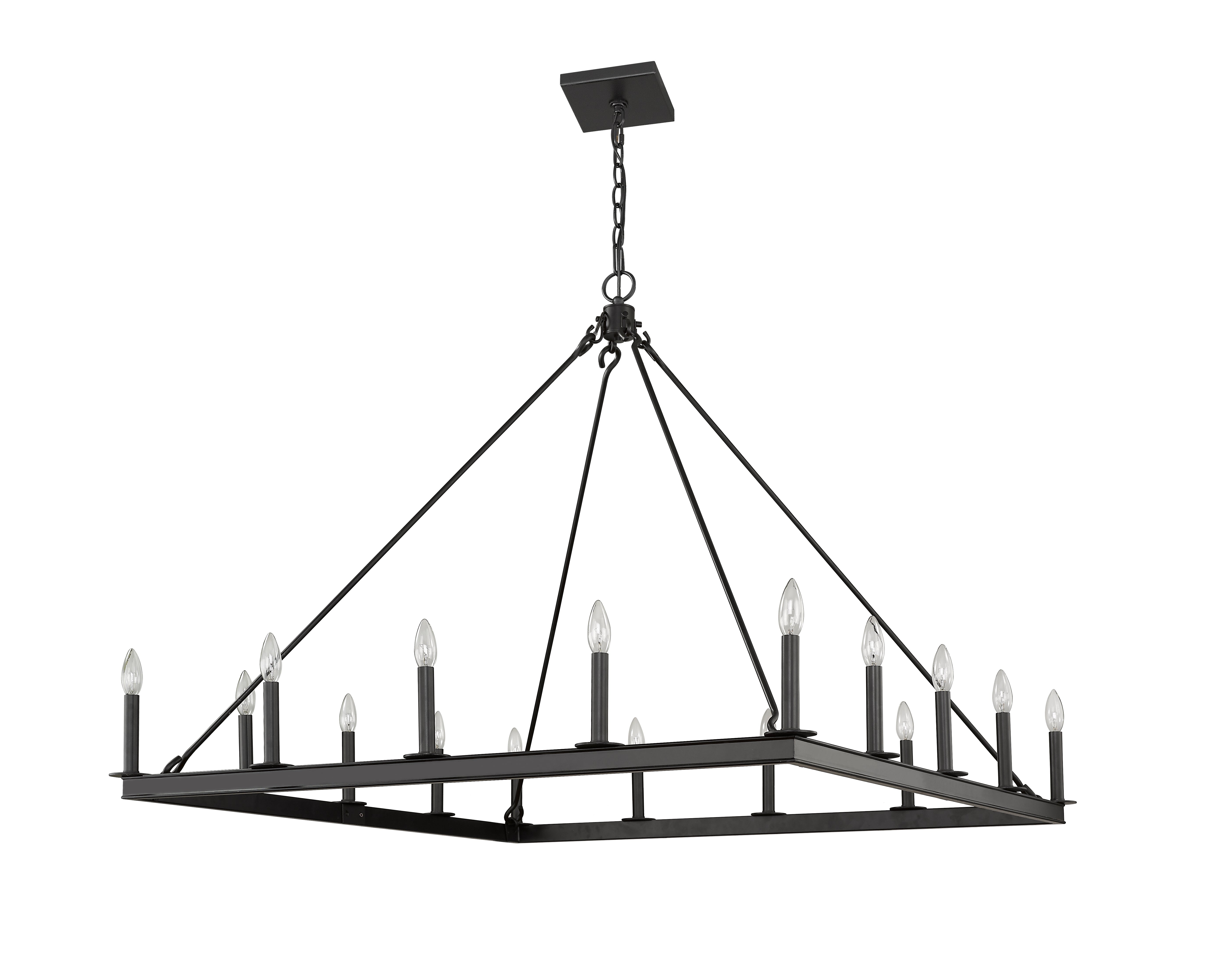Barclay 16 Light Chandelier Matte Black