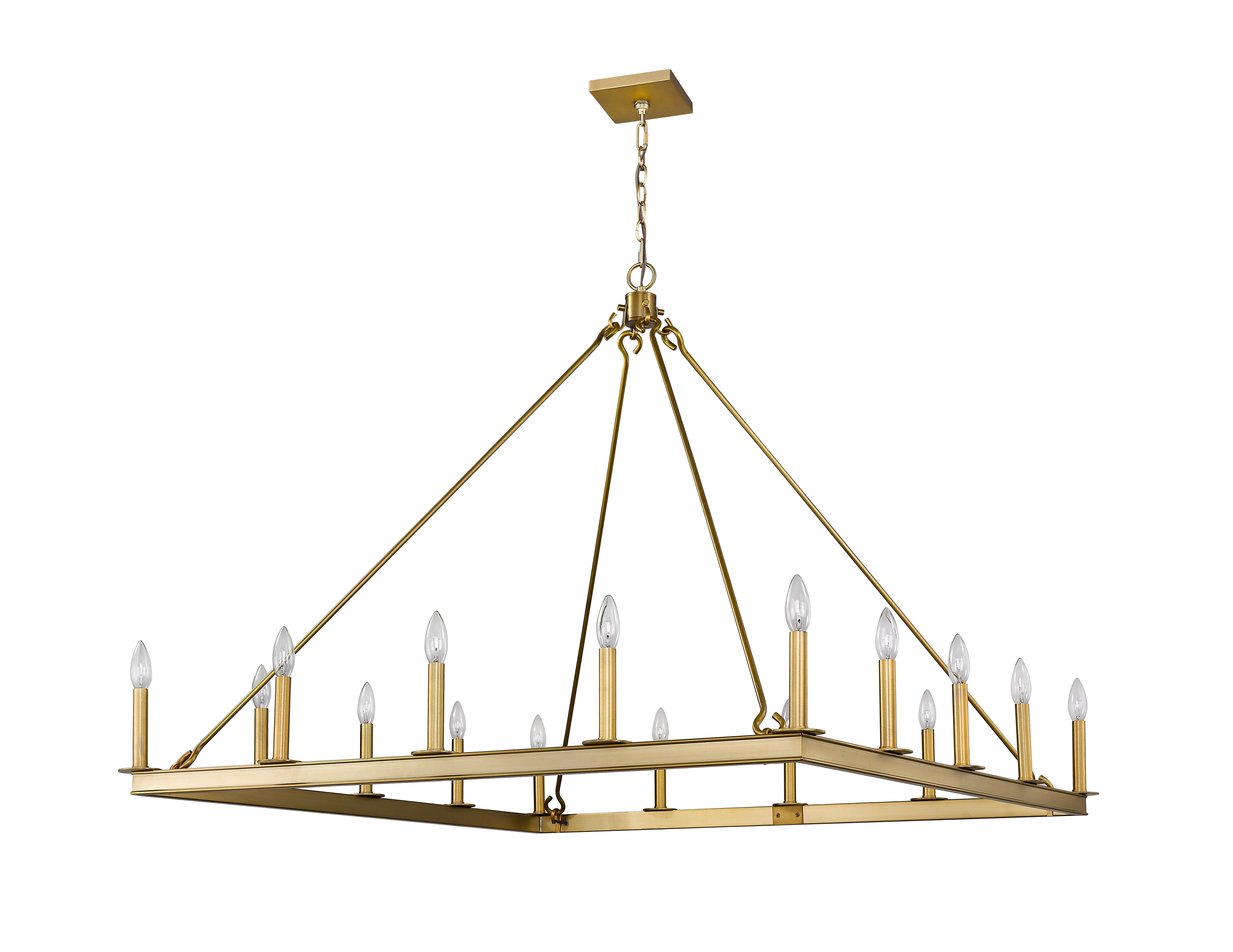 Barclay 16 Light Chandelier Olde Brass