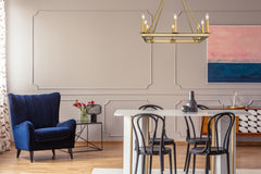 Barclay 8 Light Chandelier Olde Brass