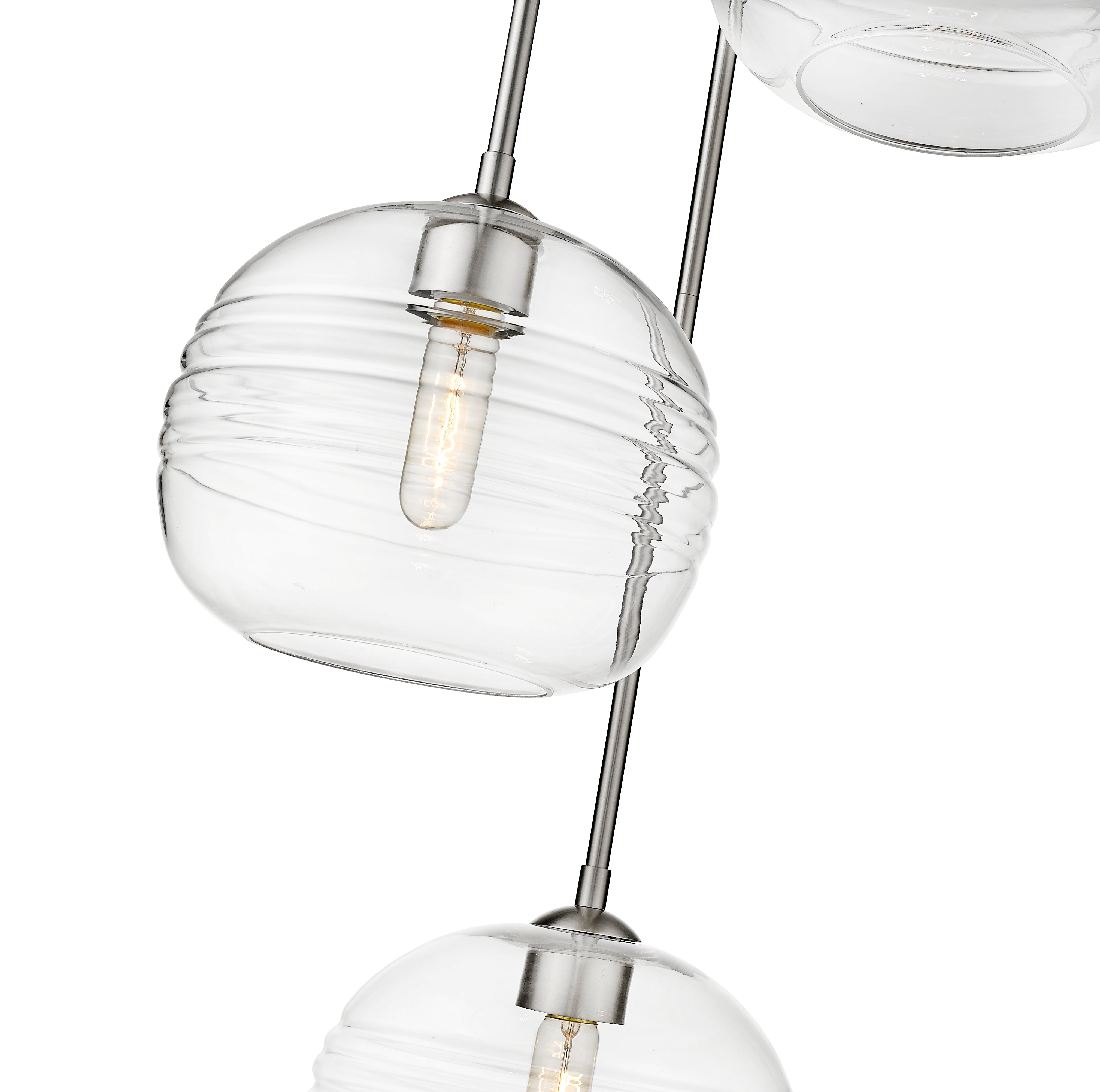 Harmony 3 Light Chandelier Brushed Nickel