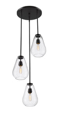 Ayra 3 Light Chandelier Matte Black
