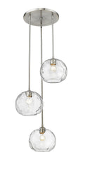 Chloe 3 Light Chandelier Brushed Nickel