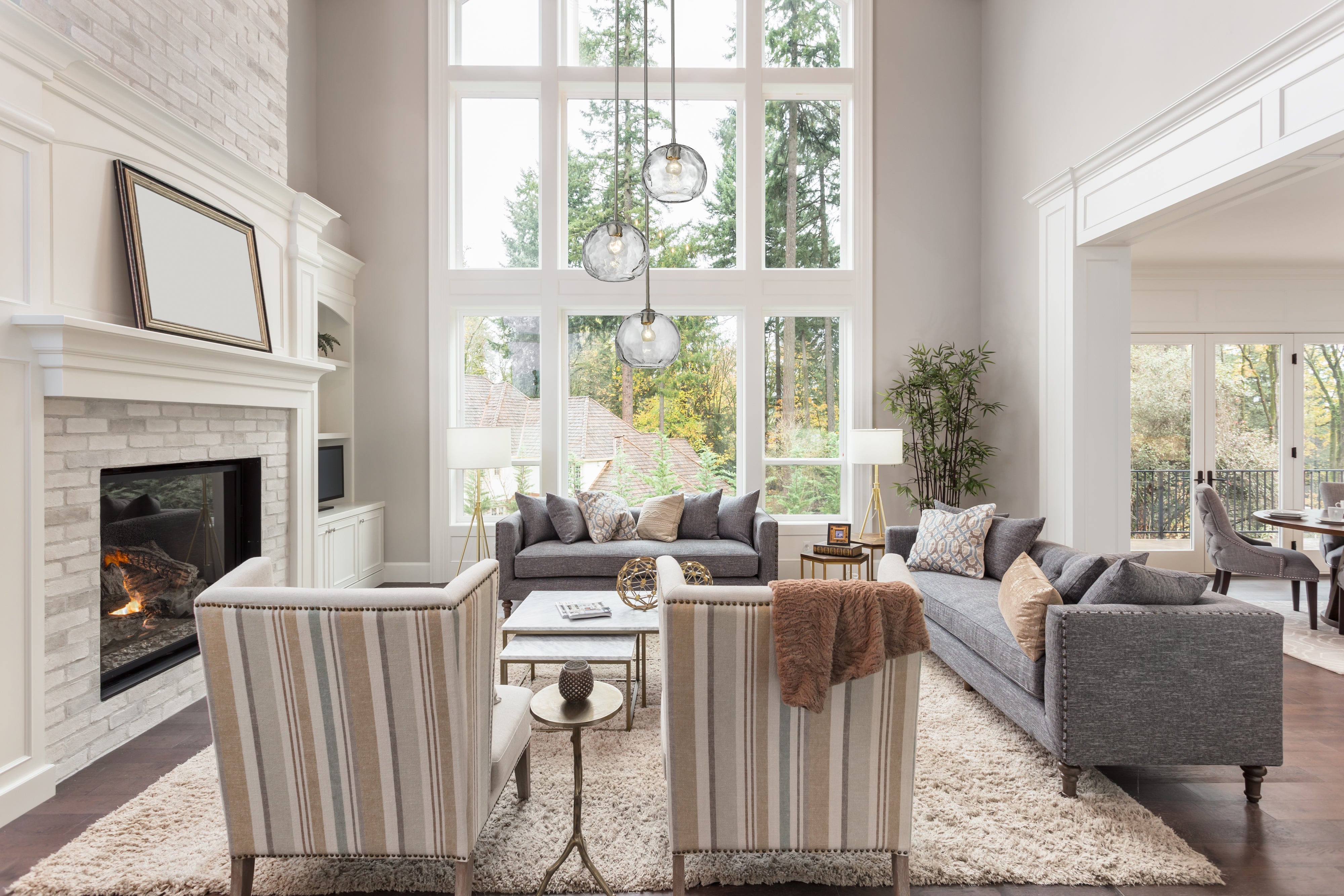 Chloe 3 Light Chandelier Brushed Nickel