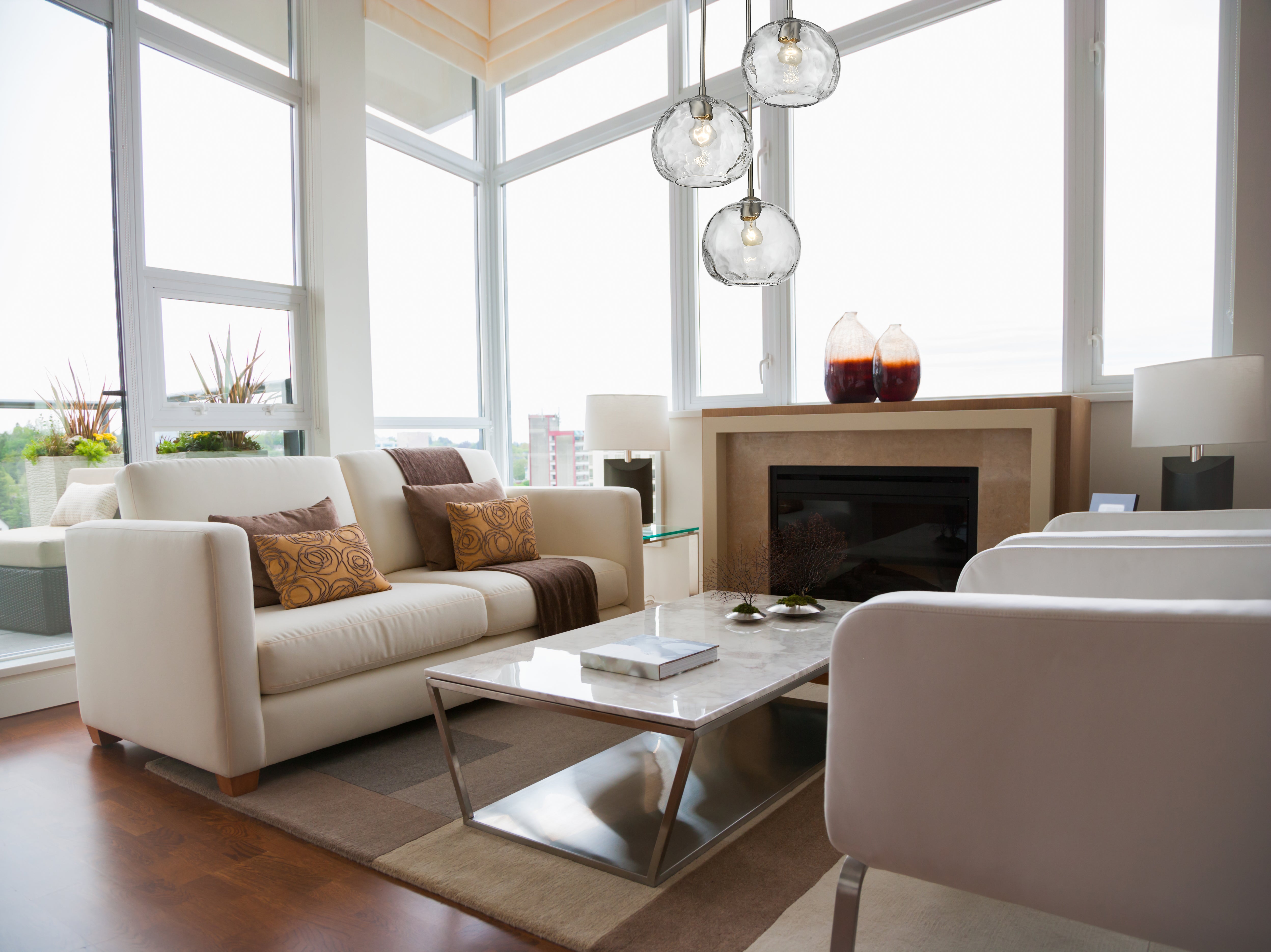 Chloe 3 Light Chandelier Brushed Nickel