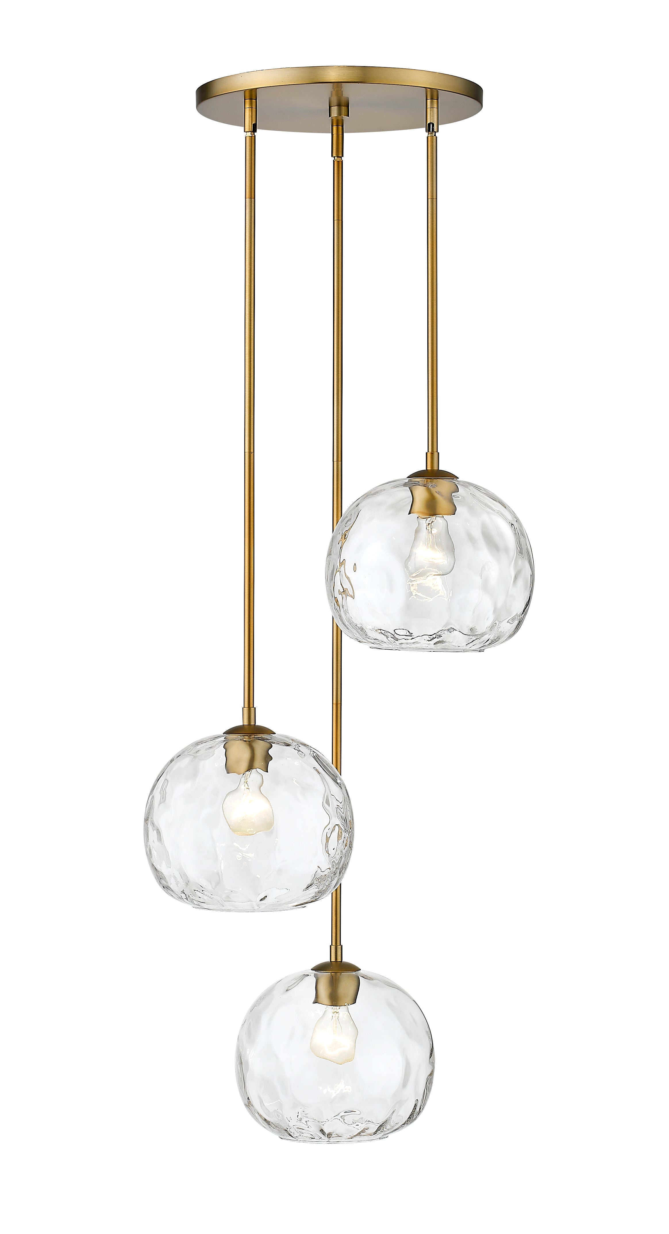 Chloe 3 Light Chandelier Olde Brass