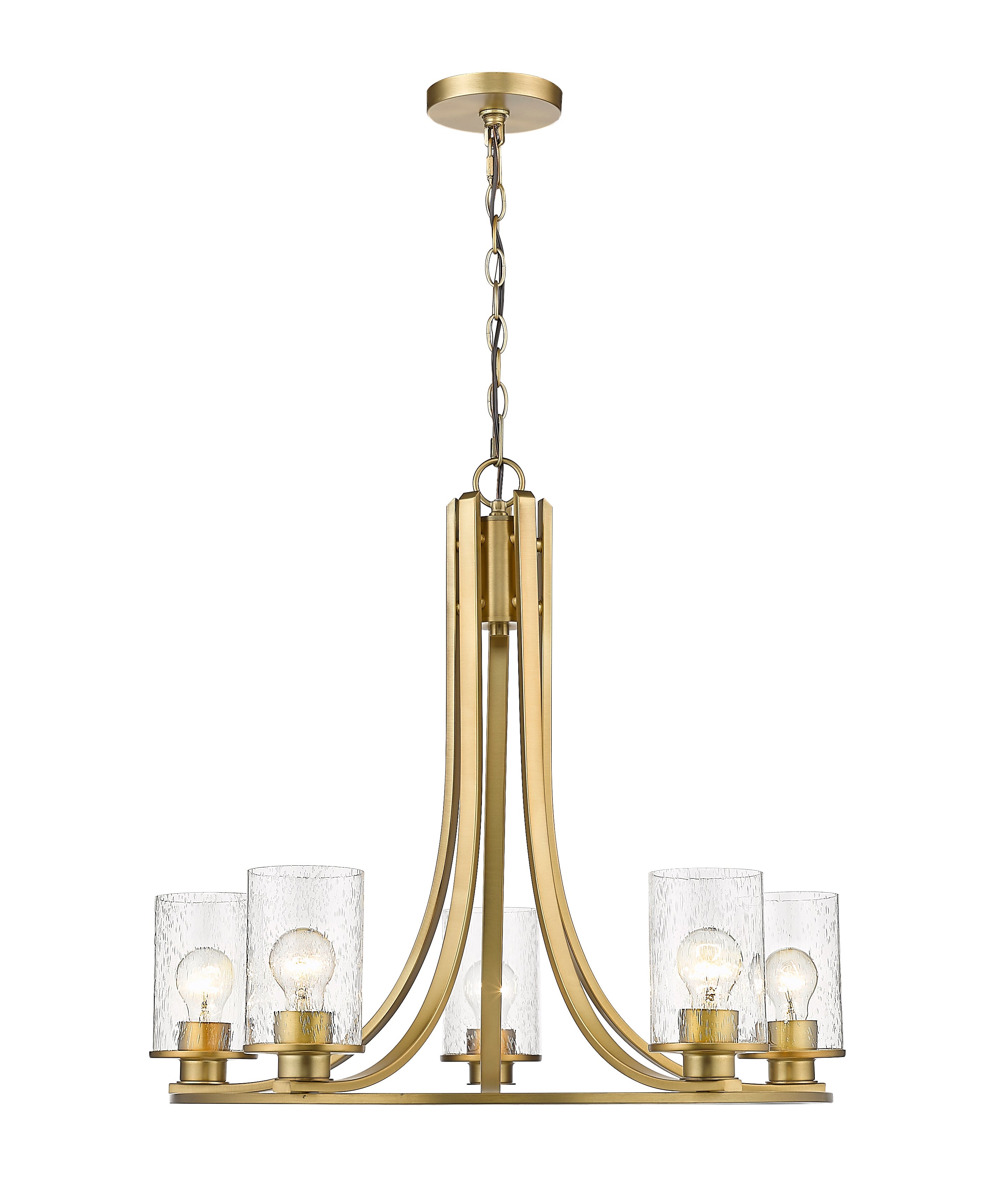 Beckett 5 Light Chandelier Olde Brass