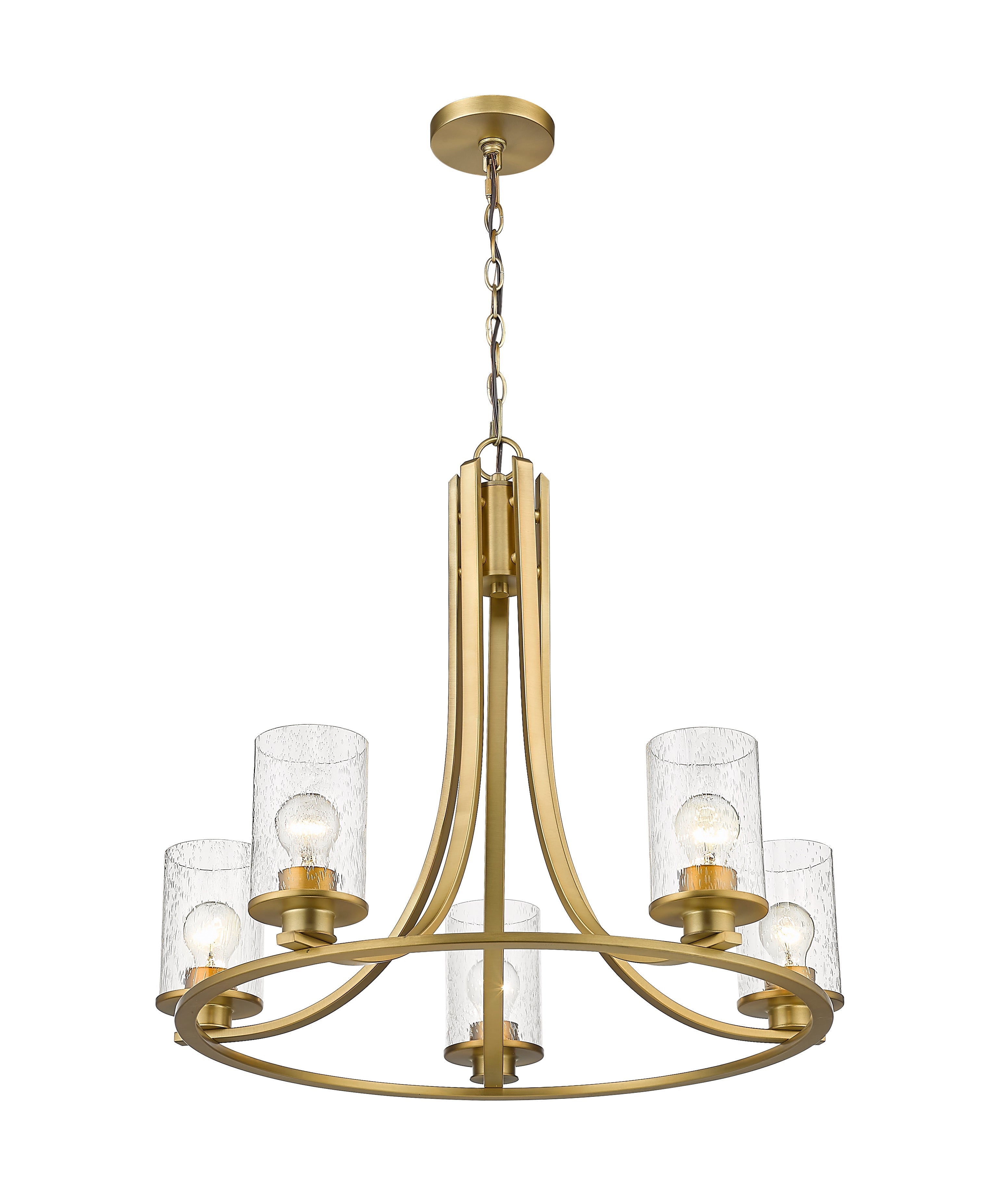 Beckett 5 Light Chandelier Olde Brass