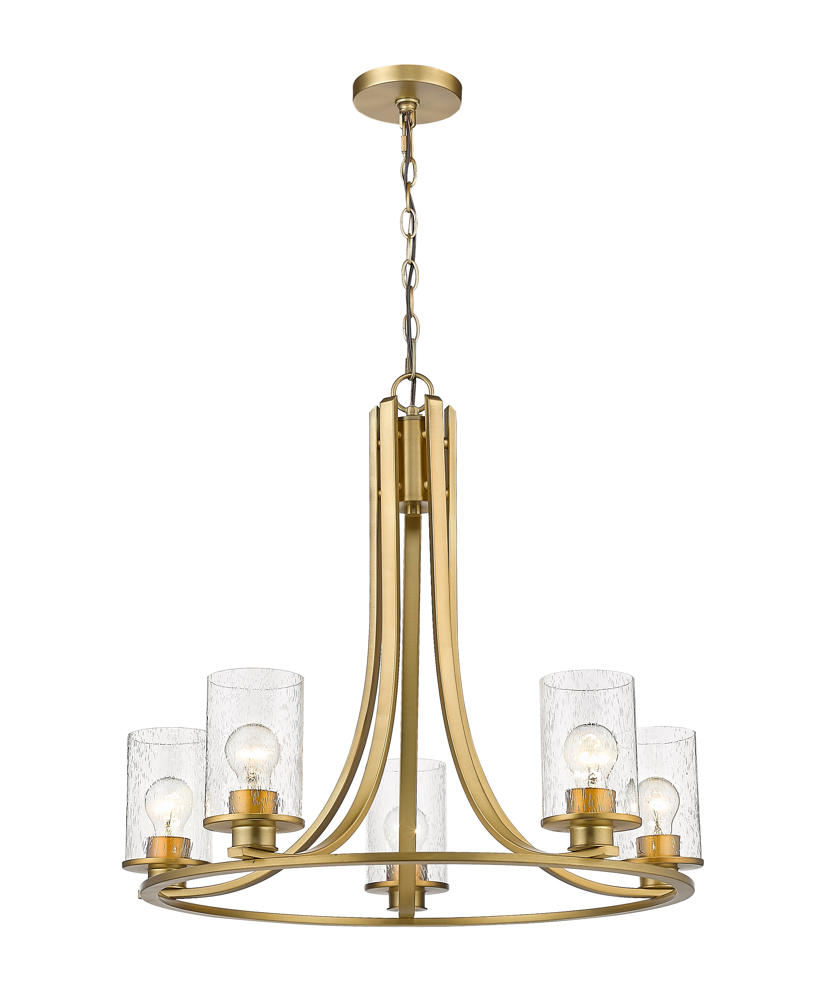 Beckett 5 Light Chandelier Olde Brass