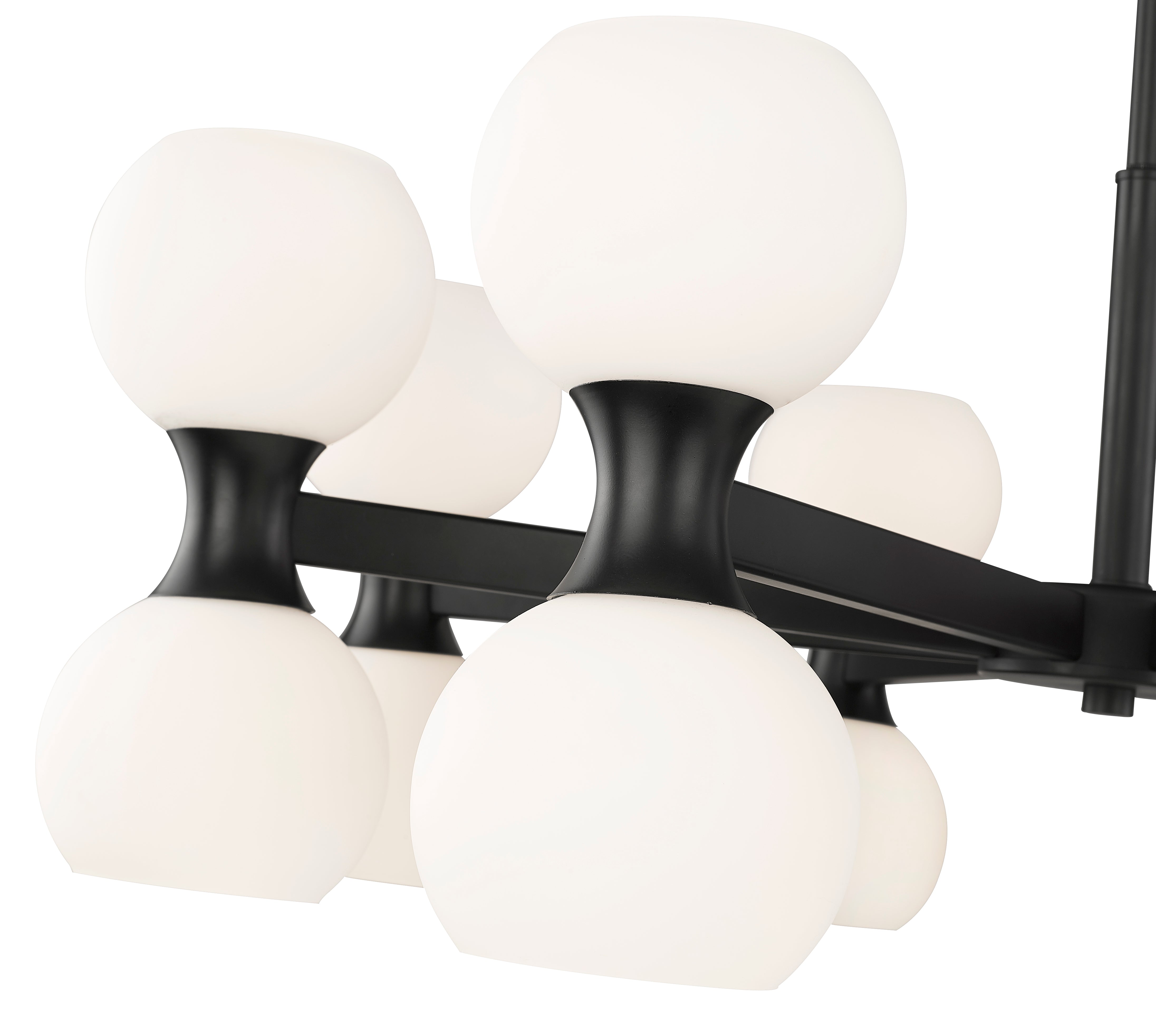 Artemis 16 Light Chandelier Matte Black