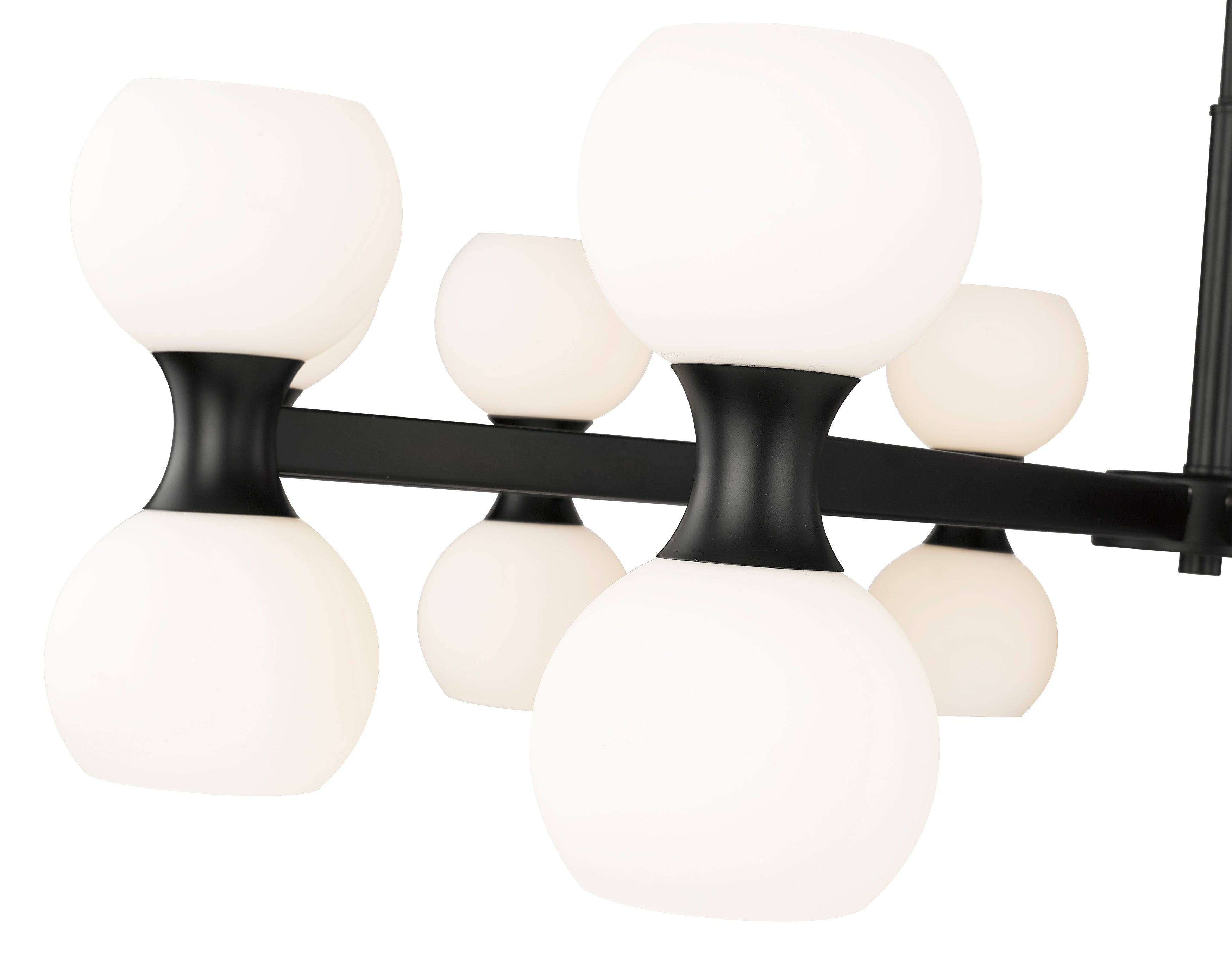 Artemis 20 Light Chandelier Matte Black