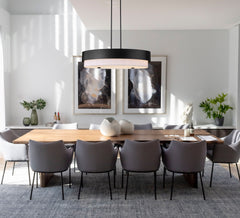 Counterpoint 5 Light Linear Chandelier Matte Black