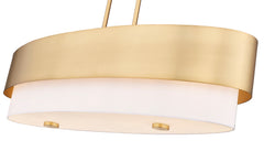 Counterpoint 5 Light Linear Chandelier Modern Gold