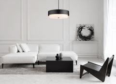 Counterpoint 6 Light Chandelier Matte Black