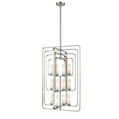 Aideen 12 Light Chandelier Brushed Nickel