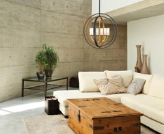 Ashling 6 Light Chandelier Bronze Gold