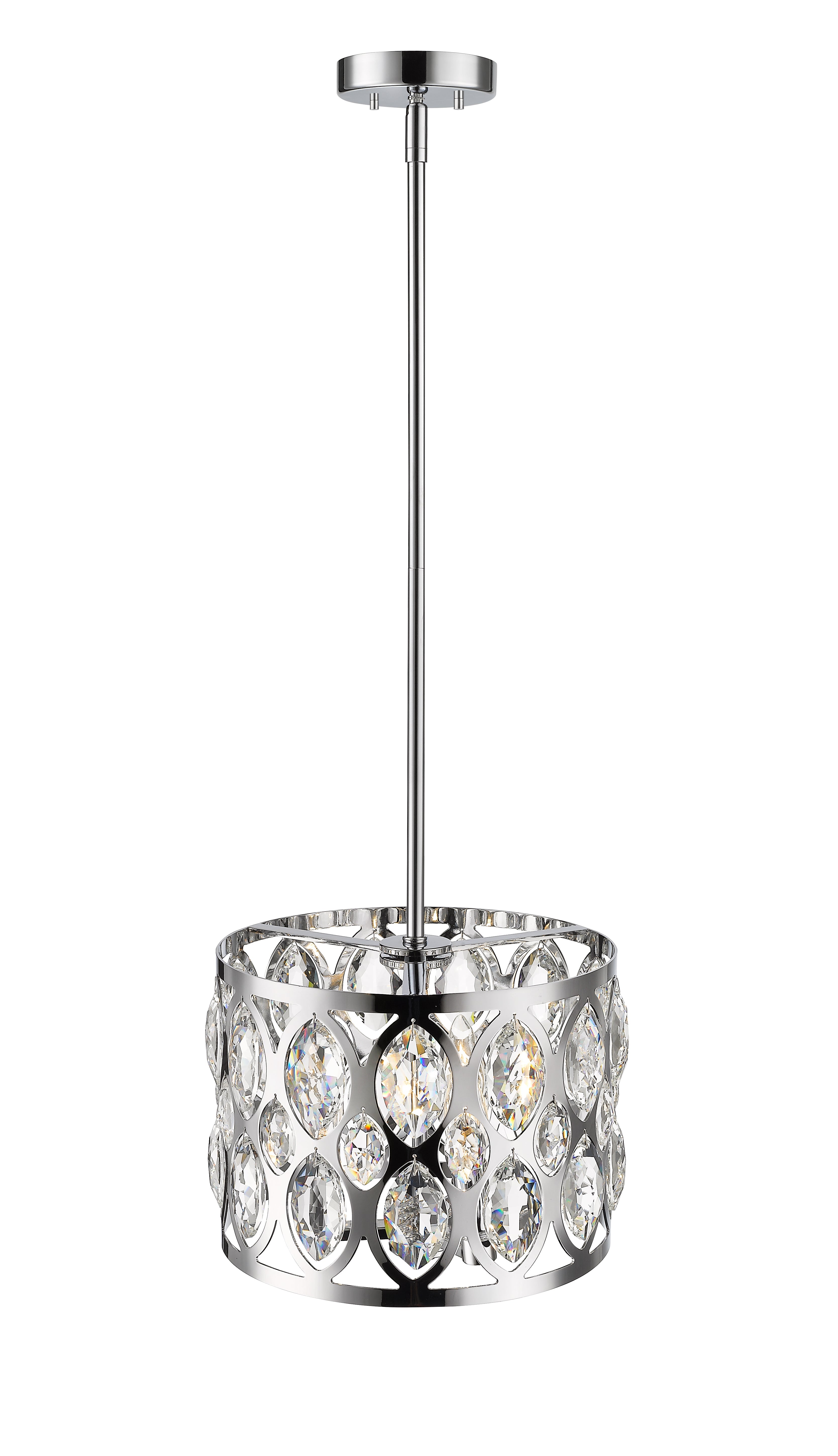 Dealey 3 Light Chandelier Chrome