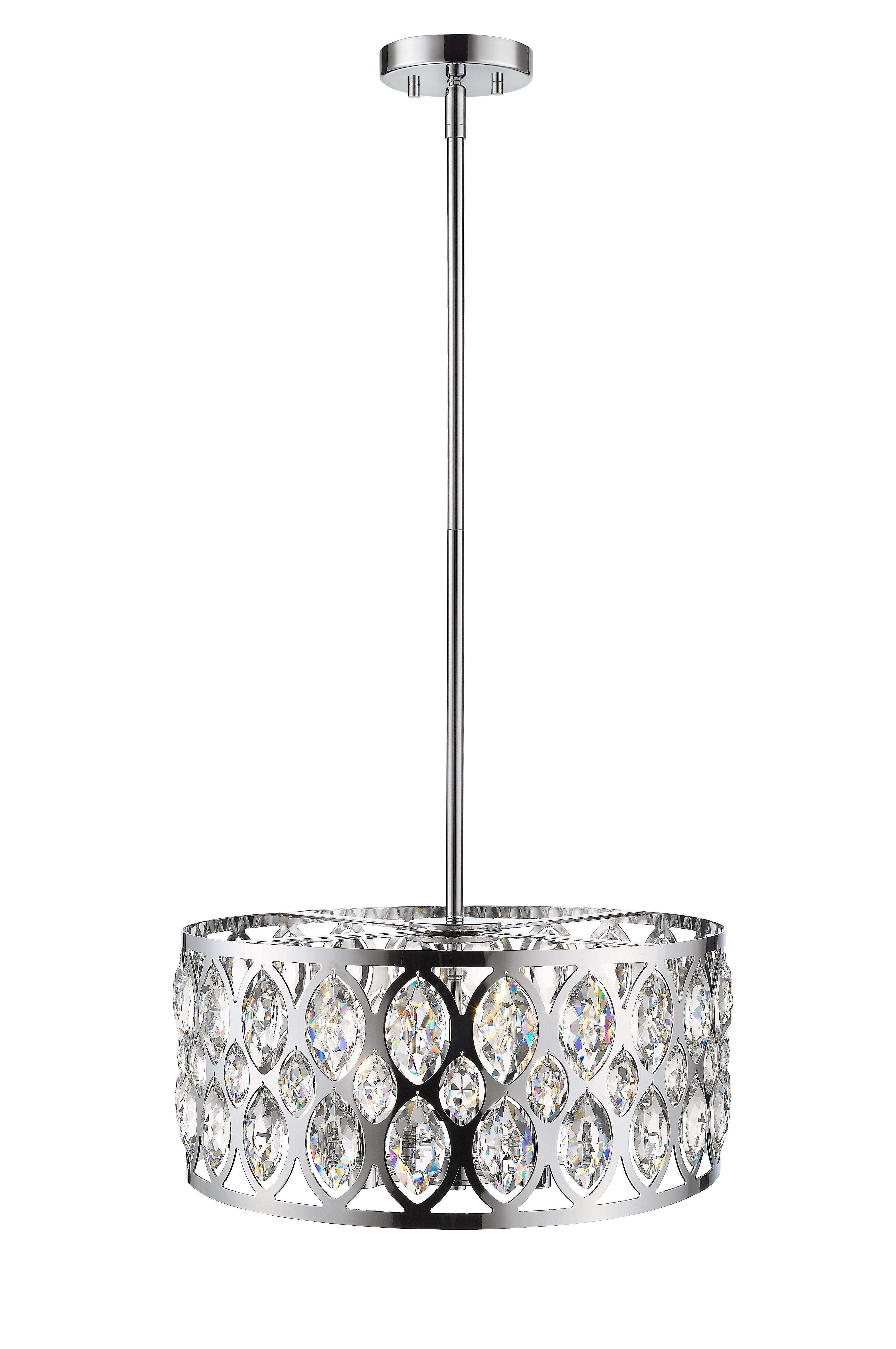 Dealey 5 Light Chandelier Chrome