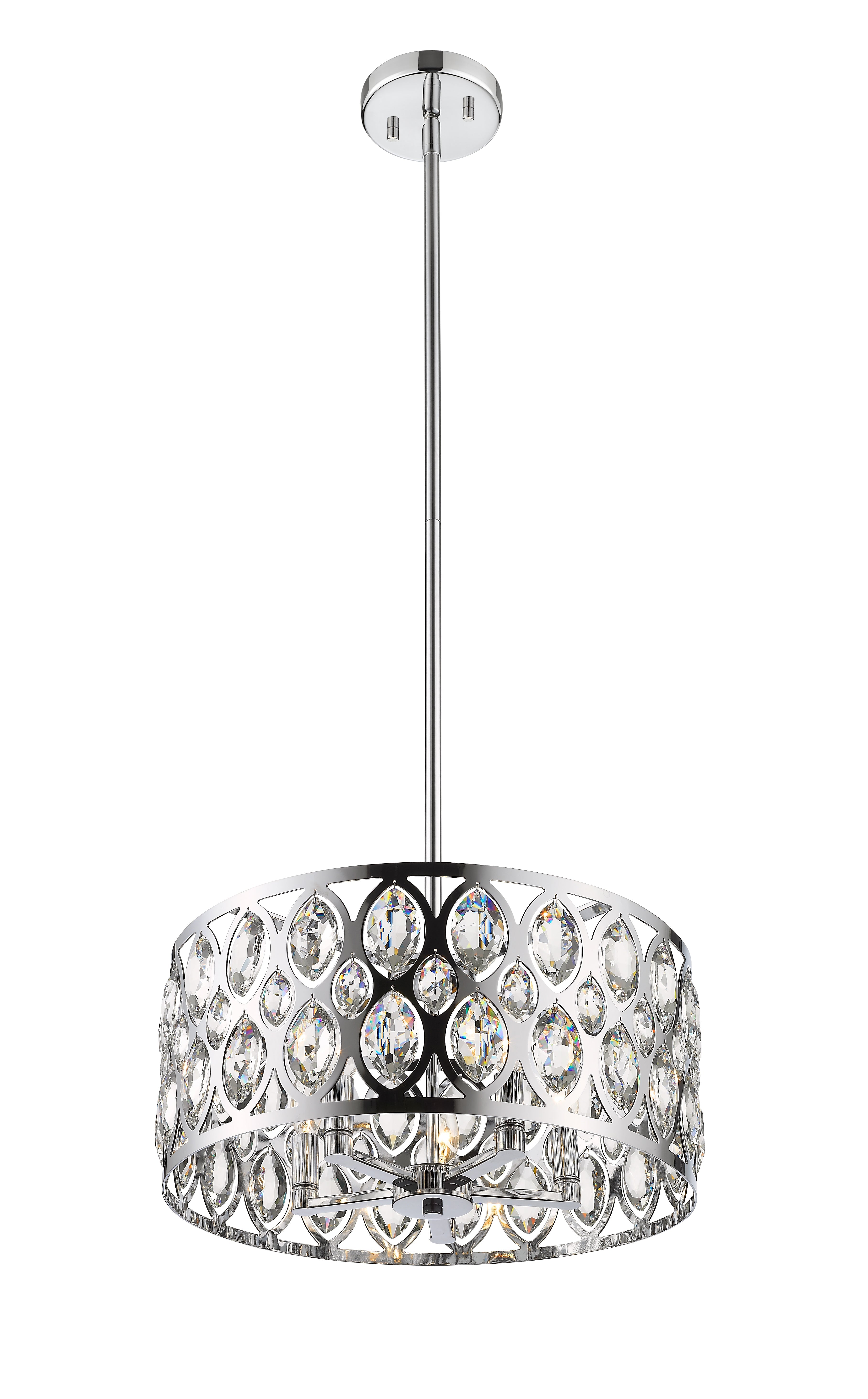 Dealey 5 Light Chandelier Chrome