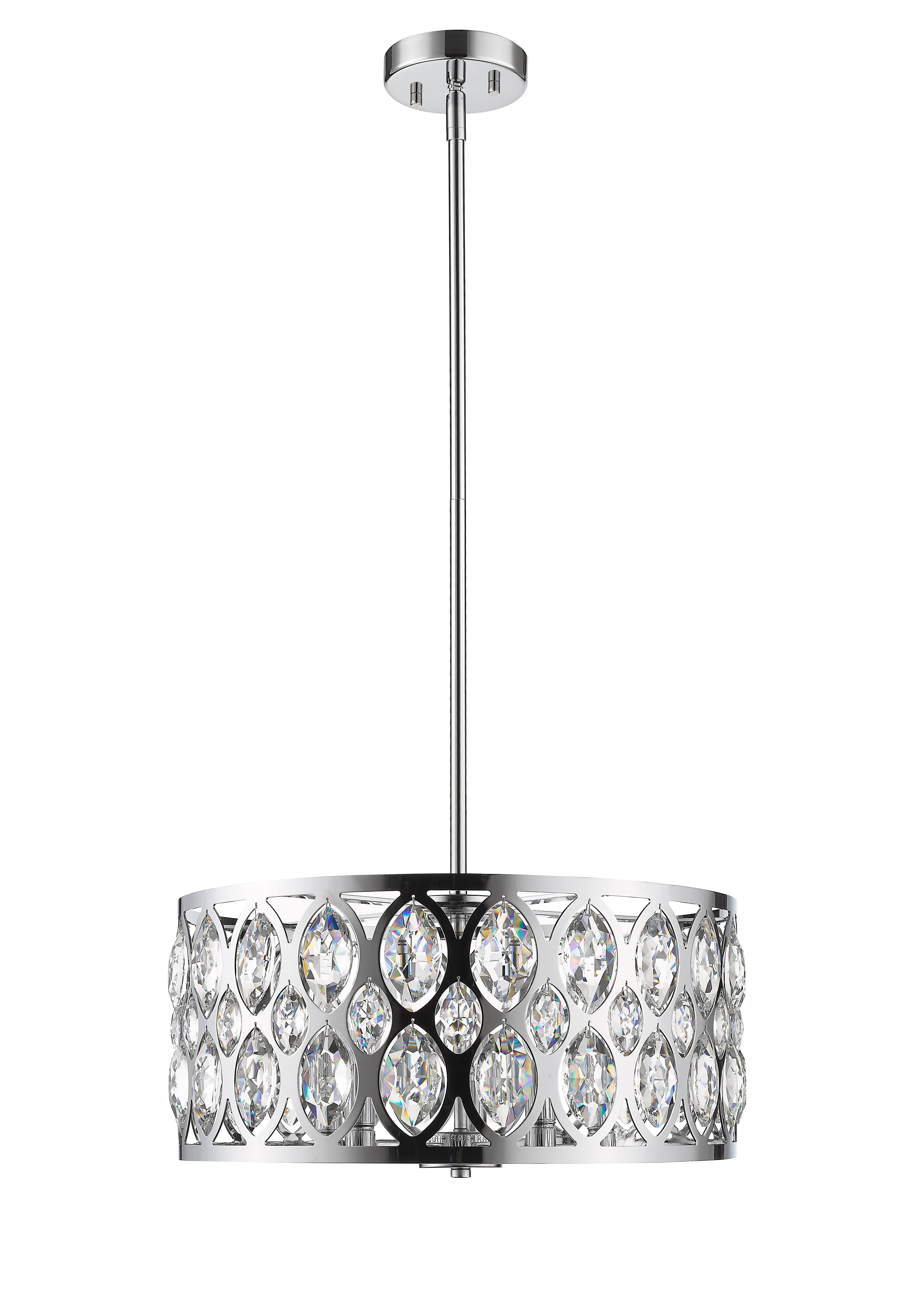 Dealey 5 Light Chandelier Chrome