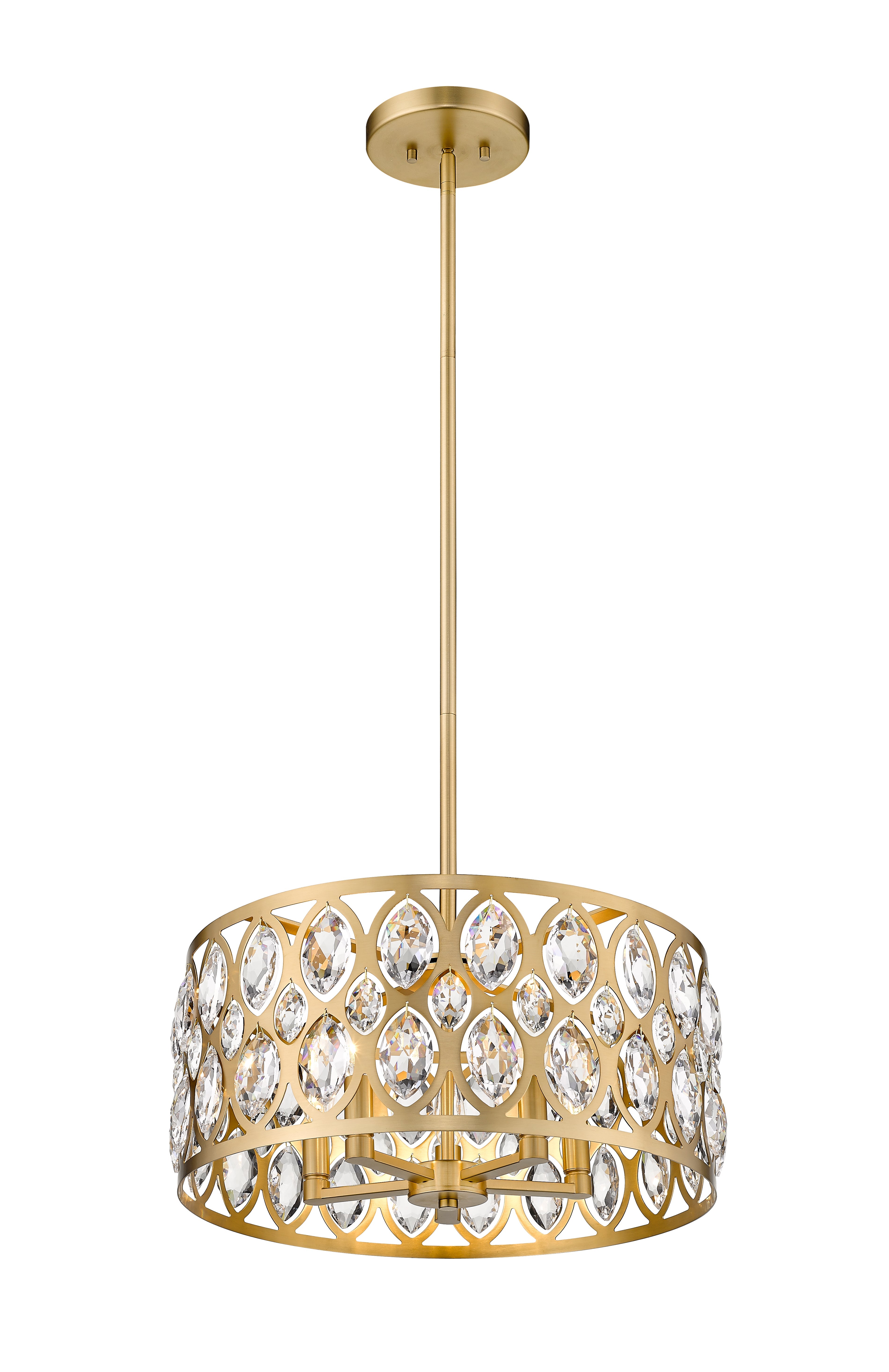 Dealey 5 Light Chandelier Heirloom Brass