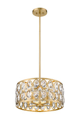 Dealey 5 Light Chandelier Heirloom Brass