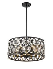 Dealey 5 Light Chandelier Matte Black